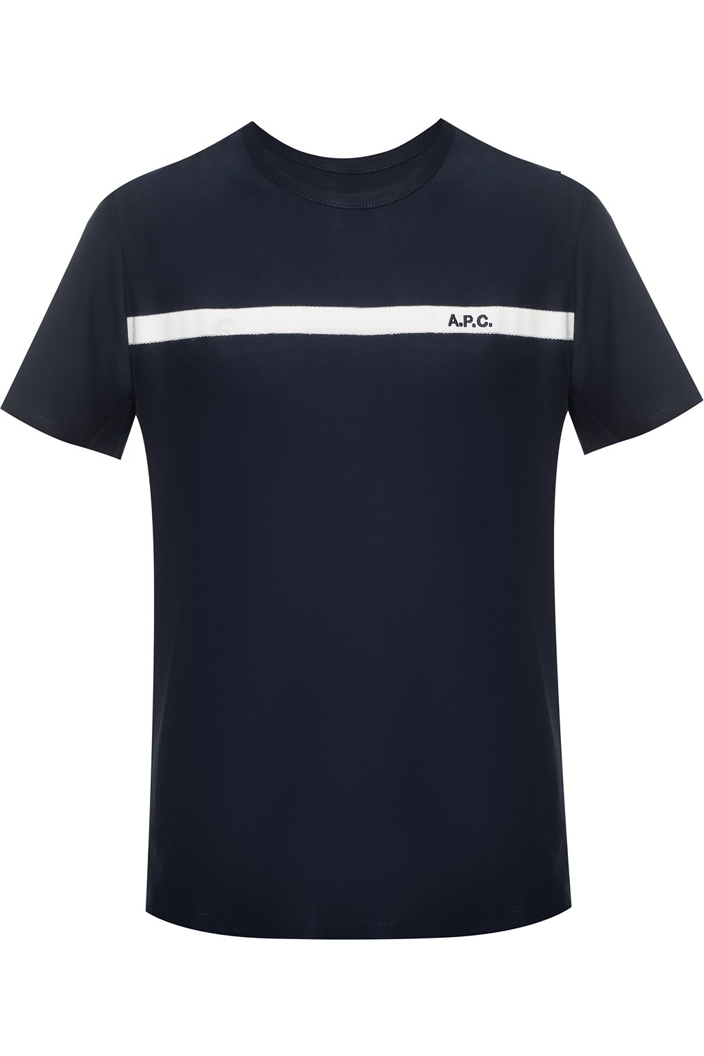 Men's Clothing - A.P.C. T | Logo Embroidery Striped T-Shirt 